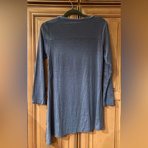 NWT Tunic Long Sleeve Button Dress - Picture 3 of 9